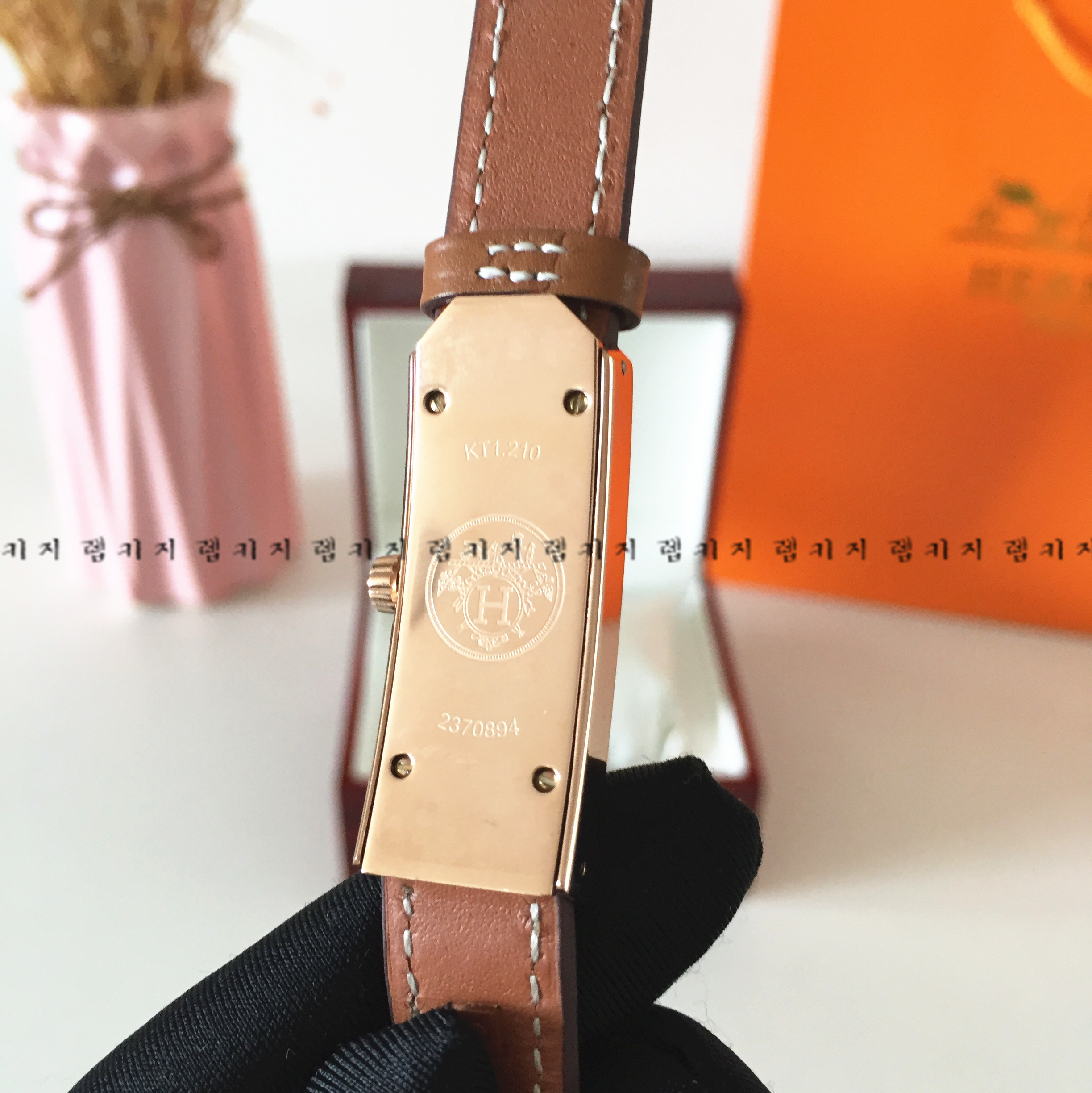 에르메스 켈리 2 투스트랩 가죽시계 여성용